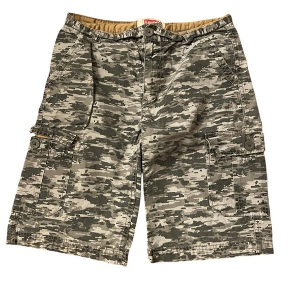 Levi’s Camo Cargo Shorts 27” Waist Grey Shorts Youth Large 14 - Picture 2 of 13